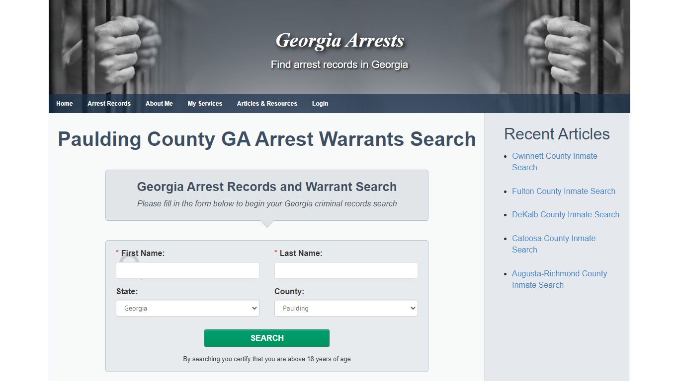 Paulding County GA Arrest Warrants Search - Georgia Arrests